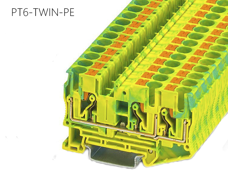 世麥德 直插式接地端子 PT6-TWIN-PE