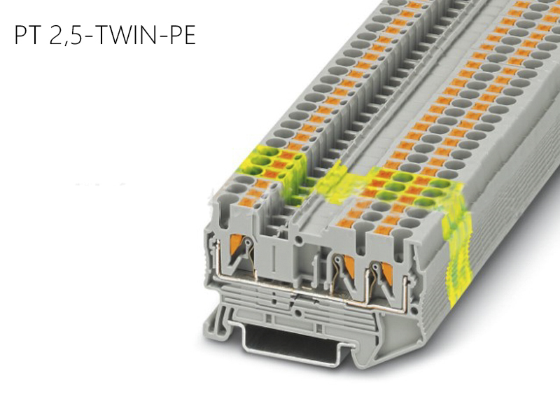 世麥德 直插式接地端子 PT 2.5-TWIN-PE